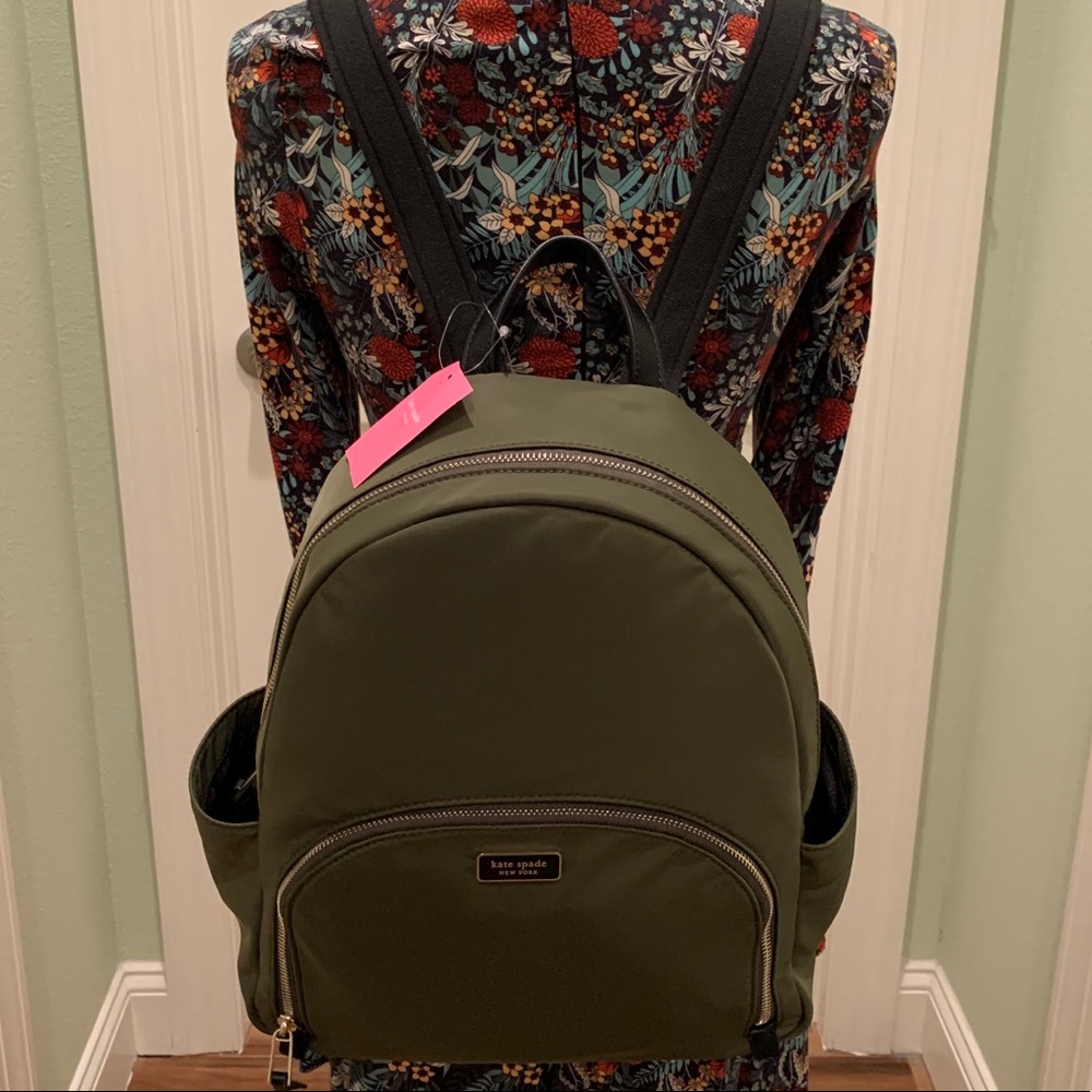 Kate spade Large Backpack dawn sapling green nylon - Picture 2 of 8